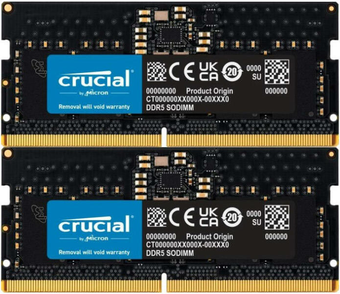 16GB (2x8GB) DDR5 4800MHz CT2K8G48C40S5