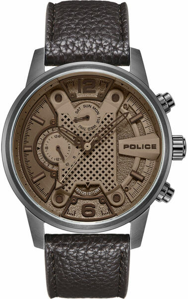 Orologio Police Analogico Uomo PEWJF2203302 - Design Sportivo, Cassa 11 Mm, Chiusura Pieghevole