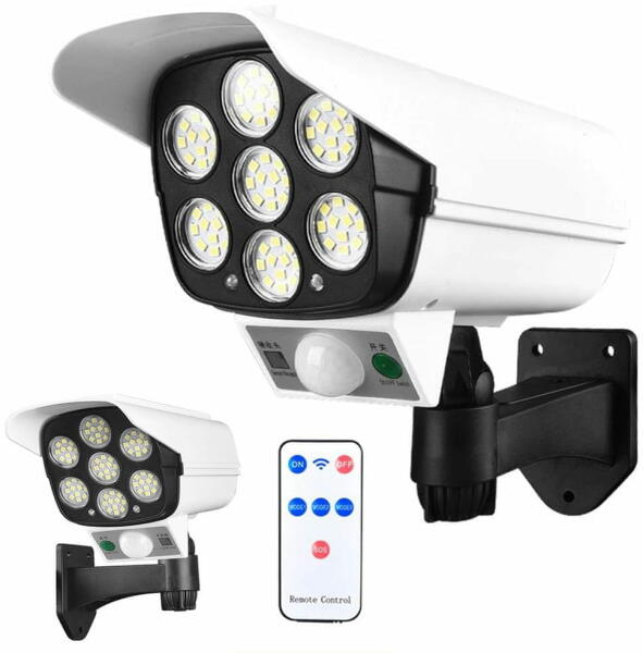 Vásárlás: Verkgroup Napelemes hamis kamera fehér SMD LED lámpával +  mozgásérzékelővel és vezérlővel Álkamera árak összehasonlítása, Verkgroup  Napelemes hamis kamera fehér SMD LED lámpával mozgásérzékelővel és  vezérlővel boltok