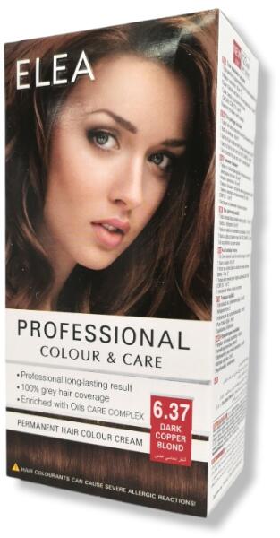 ELEA боя за коса, Professional, Colour & Care, Номер 6.37, Dark copper  blond Бои за коса, оцветители за коса Цени, оферти и мнения, списък с  магазини, евтино ELEA боя за коса, Professional,
