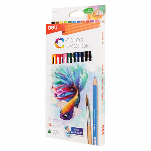 Vásárlás: DELI Akvarellceruza készlet, papírdobozban, DELI "COLOR EMOTION",  12 különböző szín (DEC00700) (DEC00700) Ceruza árak összehasonlítása,  Akvarellceruza készlet papírdobozban DELI COLOR EMOTION 12 különböző szín  DEC 00700 DEC 00700 boltok