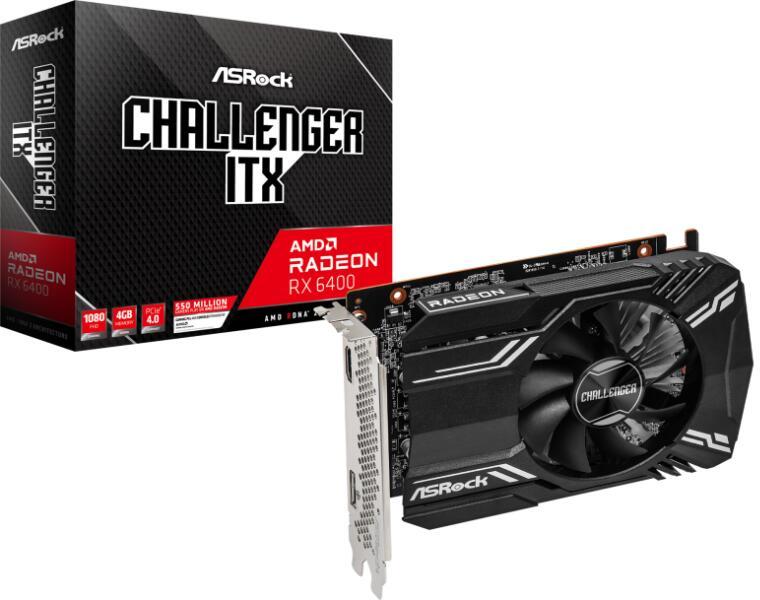AMD Radeon RX 6400 Challenger ITX 4GB GDDR6 64bit (RX6400 CLI 4G)