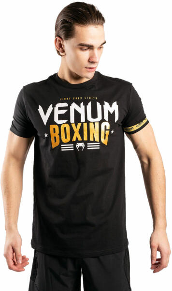 VENUM Tricou bărbătesc Venum - BOXING Classic 20 - Negru / Aur - VENUM-03857-126  (Tricou barbati) - Preturi