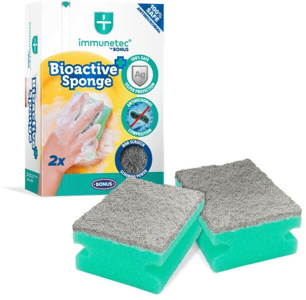 Immunetec BioActive mosogatószivacs 2db-os (B693)