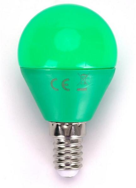 B. V. LED Izzó G45 E14/4W/230V zöld - Aigostar AI0100 (AI0100)