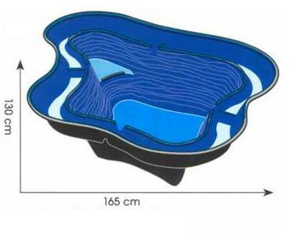 Előregyártott tómeder Calmus SIII 350 liter Ubbink (1060325) - koi-farm