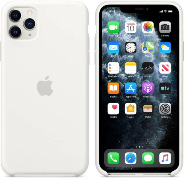Apple iPhone 11 Pro Max Silicone Case white (MWYX2ZM/A) (Husa