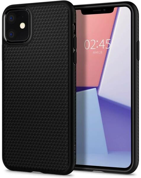 iPhone 11 Liquid Air cover black 076CS27184