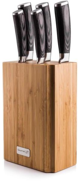 Gourmet Stone 5 db-os késkészlet bambusz késtartóval G21-GMS-5BBB (6002238)