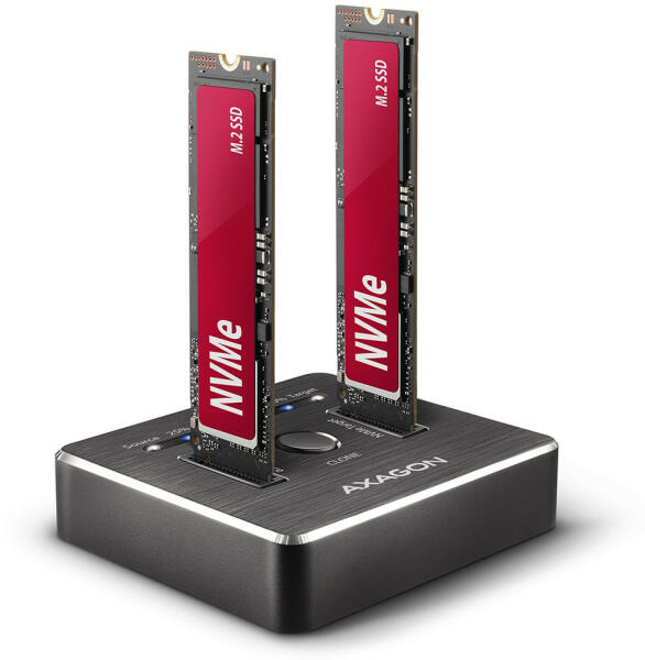 NVMe M. 2 SSD duális dokkoló USB-C 3.2 Gen2 AXAGON (ADSA-M2C) kártyaolvasó  vásárlás, olcsó NVMe M. 2 SSD duális dokkoló USB-C 3.2 Gen2 AXAGON  (ADSA-M2C) kártya olvasó árak, akciók