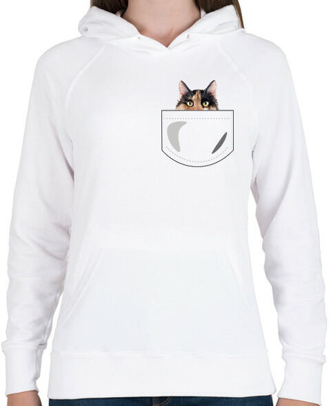 Vásárlás: printfashion Zsebes macska - Női kapucnis pulóver - Fehér Női  pulóver árak összehasonlítása, Zsebes macska Női kapucnis pulóver Fehér  boltok