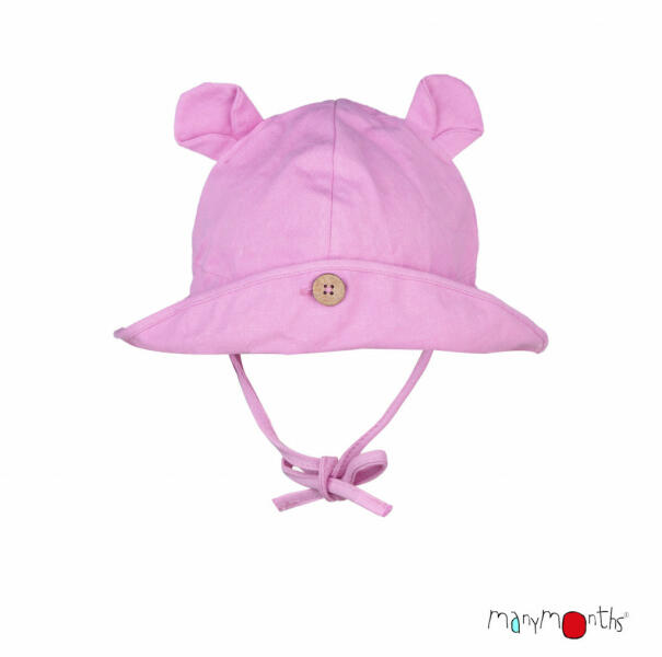 ManyMonths Pălărie ajustabilă ManyMonths Teddy Bear cânepă și bumbac -  Cyclamen Blossom (Palarie) - Preturi