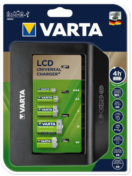 VARTA LCD Charger+ Incarcator Universal si USB 4h (Incarcator baterii) -  Preturi