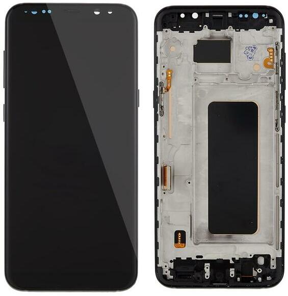 NBA001LCD1011200030 Samsung Galaxy S8 Plus fekete TFT LCD kijelző érintővel  kerettel előlap (NBA001LCD1011200030)