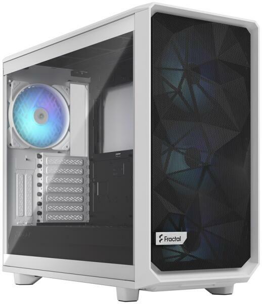 Fractal Design Meshify 2 RGB White TG Clear (FD-C-MES2A-08) ház árak, olcsó Számítógép  ház akció, PC ház boltok