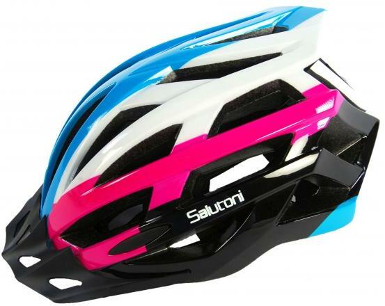 Vásárlás: Salutoni - Női kerékpáros sisak - Kék Fehér Rózsaszín - 58-61 cm  Biciklis bukósisak árak összehasonlítása, Női kerékpáros sisak Kék Fehér  Rózsaszín 58 61 cm boltok