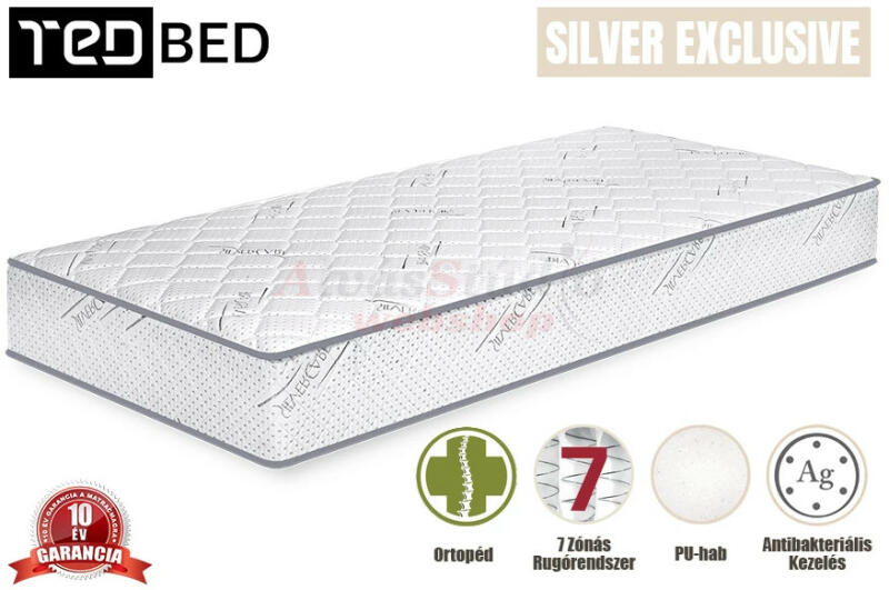 Vásárlás: TED Silver Exclusive 7 zónás táskarugós matrac 120x200 Matrac  árak összehasonlítása, Silver Exclusive 7 zónás táskarugós matrac 120 x 200  boltok