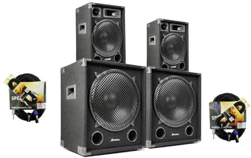 Vásárlás: Szett Speaker Set - L1 (2x950w) Mélyláda + Hangfal szett +  Kábelek DJ szett árak összehasonlítása, Speaker Set L 1 2 x 950 w Mélyláda Hangfal  szett Kábelek boltok