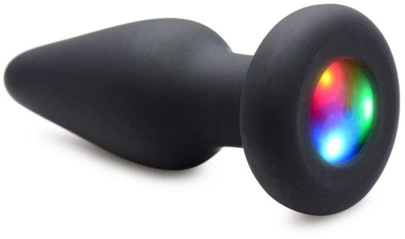 Silicone Light Up Anal Plug - Small