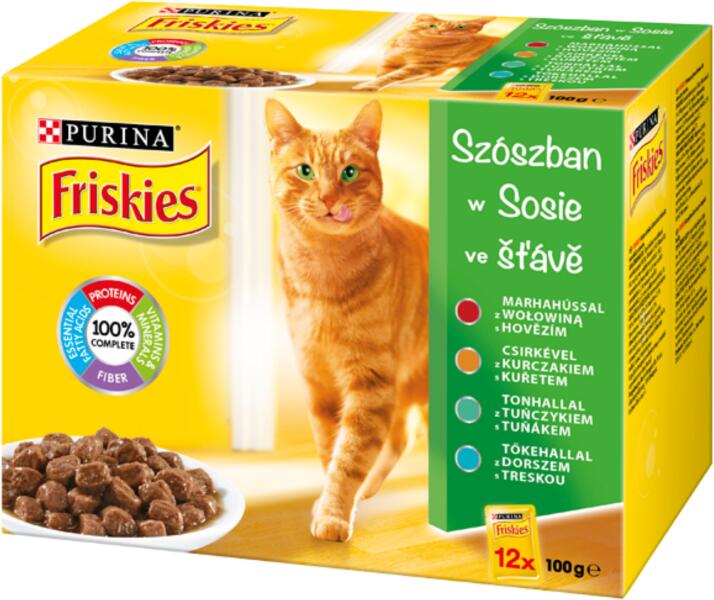 Beef/chicken/tuna/cod in sauce 12x85 g