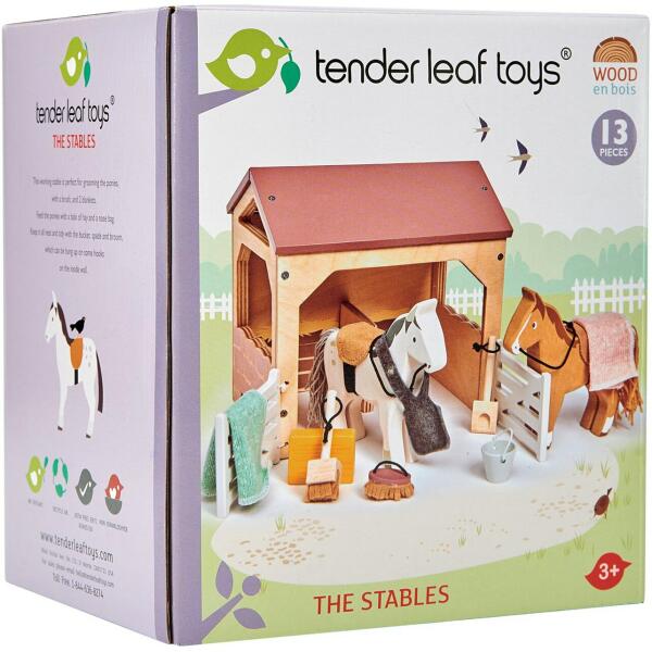 Vásárlás: Tender Leaf Toys Fa figura készlet Tender Leaf Toys - Lóistálló,  13 részes (191856081654) Akcióhős, mesehős, játékfigura árak  összehasonlítása, Fa figura készlet Tender Leaf Toys Lóistálló 13 részes  191856081654 boltok