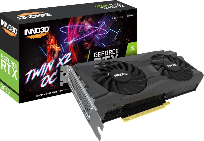 GeForce RTX 3050 Twin X2 8GB OC GDDR6 128bit (N30502-08D6X-11902130)