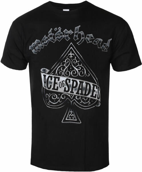 ROCK OFF мъжка тениска Motörhead - асо на пика - ROCK OFF - MHEADTEE02MB  Мъжки тениски Цени, оферти и мнения, списък с магазини, евтино ROCK OFF  мъжка тениска Motörhead - асо на