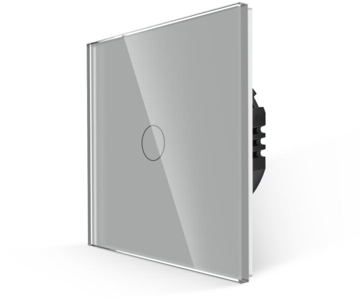 Luxion Intrerupator Simplu cu Touch din Sticla LUXION, 500W - culoare gri ( Intrerupator) - Preturi