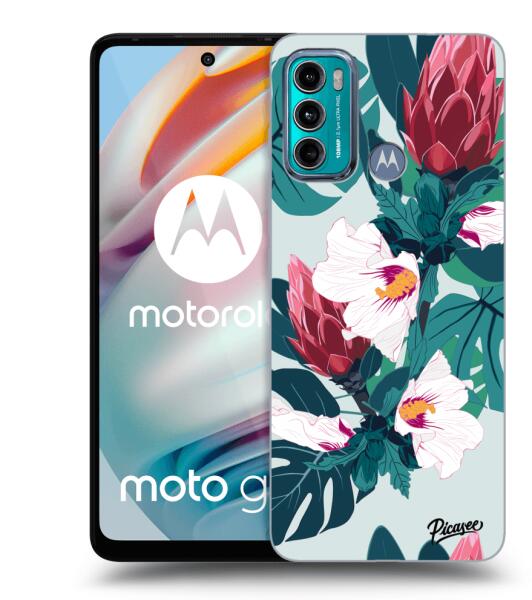 Picasee Husă transparentă din silicon pentru Motorola Moto G60 -  Rhododendron (Husa telefon mobil) - Preturi