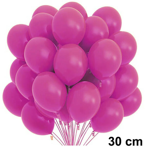 50 darabos latex lufi szett - 30 cm - Rózsaszín