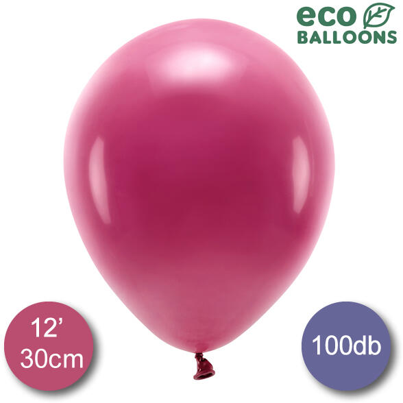 ECO lufi, latex, 30cm 100 db, pasztel burgundy