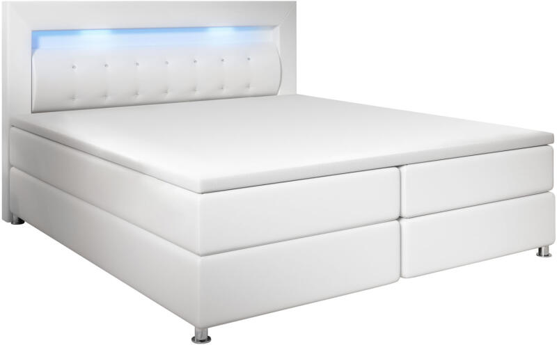 Vásárlás: Juskys Montana rugós ágy 120 x 200 cm - fehér topperrel Ágy,  ágykeret árak összehasonlítása, Montana rugós ágy 120 x 200 cm fehér  topperrel boltok