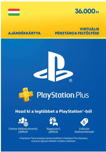 Vásárlás: Sony PlayStation Store Ajándékkártya 36000 Ft (DIGITÁLIS) PS4  (SCEE-HU-03600000) Játék előfizetés, feltöltőkártya árak összehasonlítása,  PlayStation Store Ajándékkártya 36000 Ft DIGITÁLIS PS 4 SCEE HU 03600000  boltok
