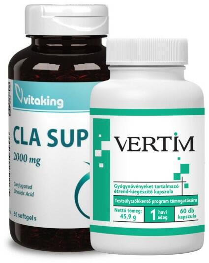 Vásárlás: Vertim + CLA étrend-kiegészítő kapszula 60+60 db  Táplálékkiegészítő árak összehasonlítása, CLA étrend kiegészítő kapszula 60  60 db boltok