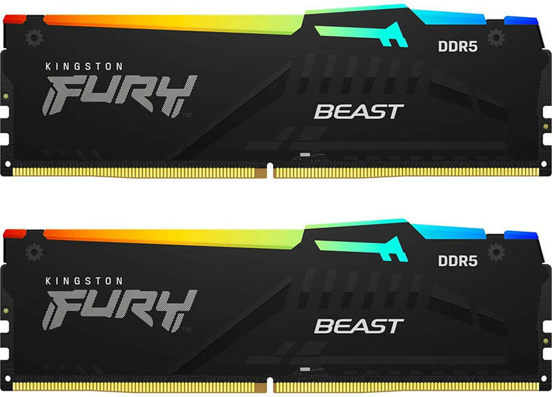 FURY Beast RGB 64GB (2x32GB) DDR5 5200MHz KF552C40BBAK2-64