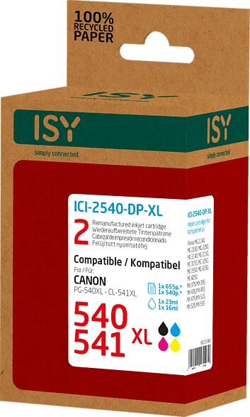 ISY Canon Pg-540Xl + Cl-541Xl utángyártott tintapatron csomag (Ici2540Dpxl)  (ICI2540DPXL) vásárlás, olcsó Toner, festékpatron, festékszalag árak, ISY  Canon Pg-540Xl + Cl-541Xl utángyártott tintapatron csomag (Ici2540Dpxl)  (ICI2540DPXL) boltok