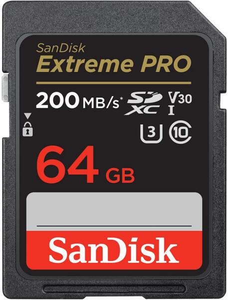 SanDisk Extreme PRO SDXC 64GB UHS-I/U3/C10 (SDSDXXU-064G-GN4IN/121595)  (Card memorie) - Preturi