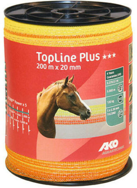 Topline Plus 200 m X 20 mm sárga - narancs