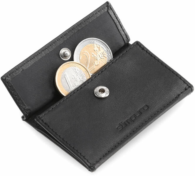 Slimpuro Coin Pocket cu card de protecție RFID pentru portofele ZNAP Slim  Wallets 8 și 12, butonul de închidere (SP-CP-00-BLK-SM) (SP-CP-00-BLK-SM) -  electronic-star (Portofel) - Preturi