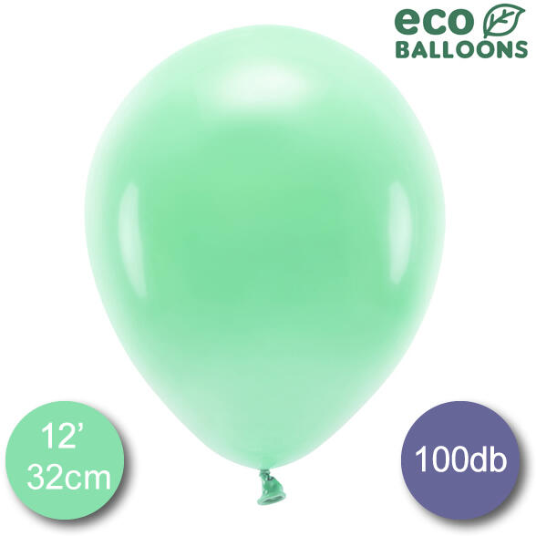 ECO lufi, latex, 30cm 100 db, menta zöld