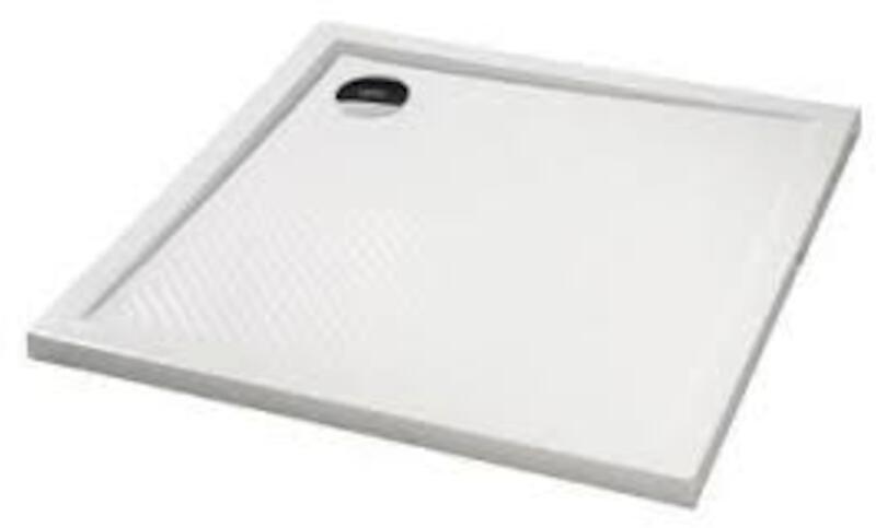 Zuhanytálca négyzet Huppe 90x90 cm öntött márvány fehér 202161.055  (202161.055)