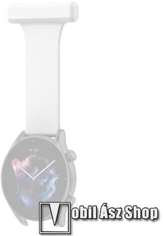 Vásárlás: Okosóra szíj - szilikon, kitűzhető forma - FEHÉR - 67mm hosszú,  22mm széles - SAMSUNG Galaxy Watch 46mm / Watch GT2 46mm / Watch GT 2e /  Galaxy Watch3 45mm /