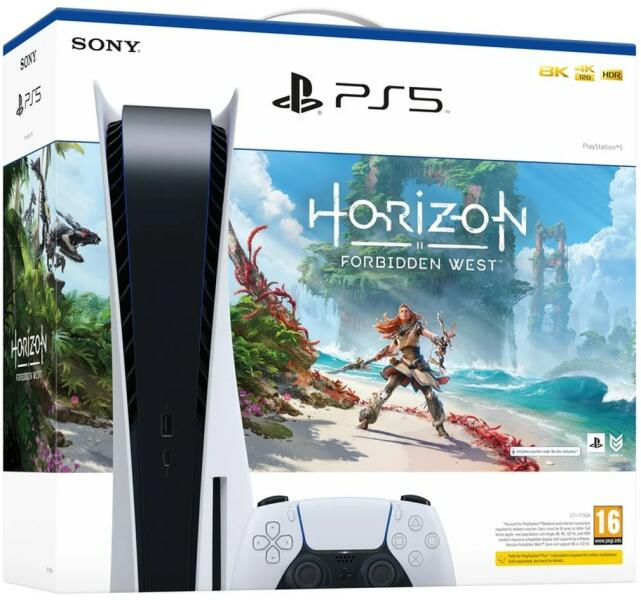Sony PlayStation 5 (PS5) + Horizon Forbidden West Конзоли за игри Цени,  оферти и мнения, списък с магазини