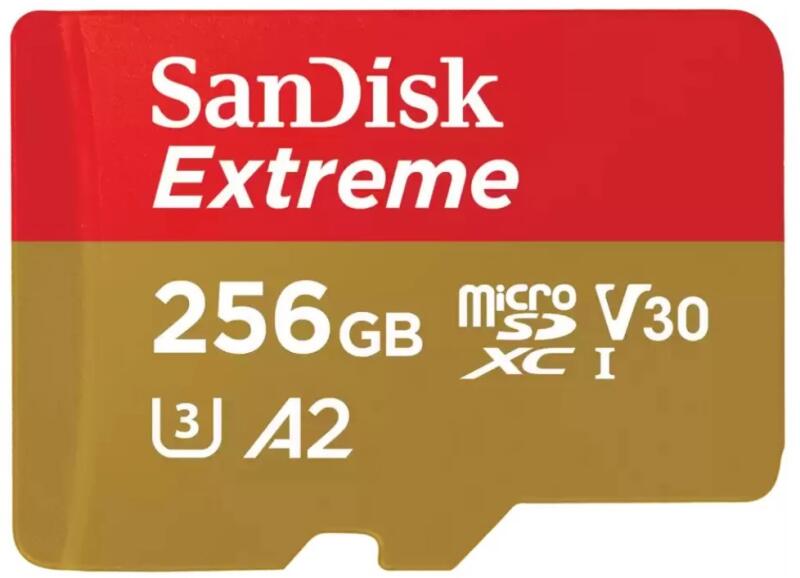 Vásárlás: SanDisk Extreme microSDXC 256GB UHS-I/U3/A2/CL10  (SDSQXAV-256G-GN6MA/121587), eladó Memóriakártya, olcsó memory card árak
