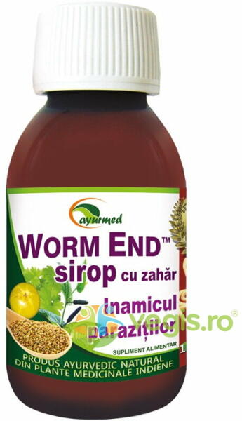 Ayurmed Worm End Sirop 100ml - vegis (Suplimente nutritive) - Preturi