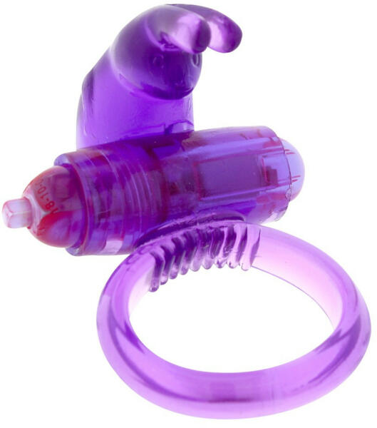 Rabbit Silicone Vibrating Cockring lila