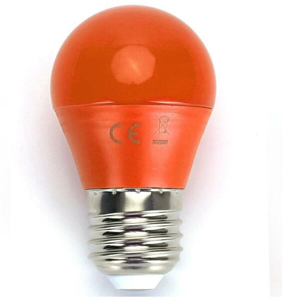 B. V. LED Izzó G45 E27/4W/230V narancssárga - Aigostar AI0107 (AI0107)