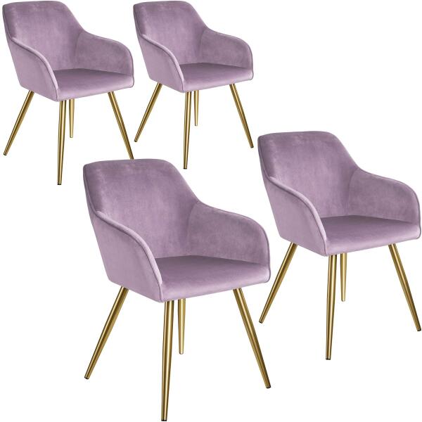 Vásárlás: tectake 404007 4 marilyn bársony kinézetű szék, arany színű -  lila/arany Étkezőszék árak összehasonlítása, 404007 4 marilyn bársony  kinézetű szék arany színű lila arany boltok