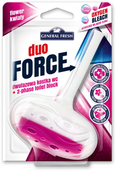 Duo Force virág illatú kétfázisú kosaras WC illatosító 40g