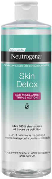 Vásárlás: Neutrogena Skin Detox Micellás víz, hármas hatással, összes  bőrtípus, 400 ml Arctisztító szerek árak összehasonlítása, Skin Detox Micellás  víz hármas hatással összes bőrtípus 400 ml boltok